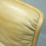 Office Leather Armchair by Delta Design for Wilkhahn, 1960s