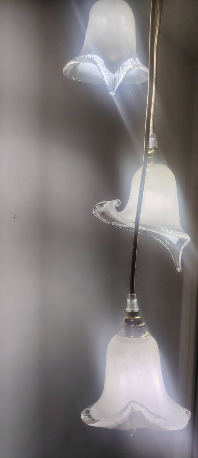 Murano calla lily cascade chandelier