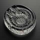 Vintage frosted glass ashtray by Kosta Boda, Sweden, 1970s.