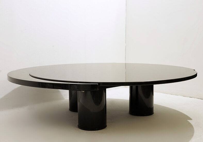 Large Coffee Table by Antonio Lupi 1/1 Black granite top - italy