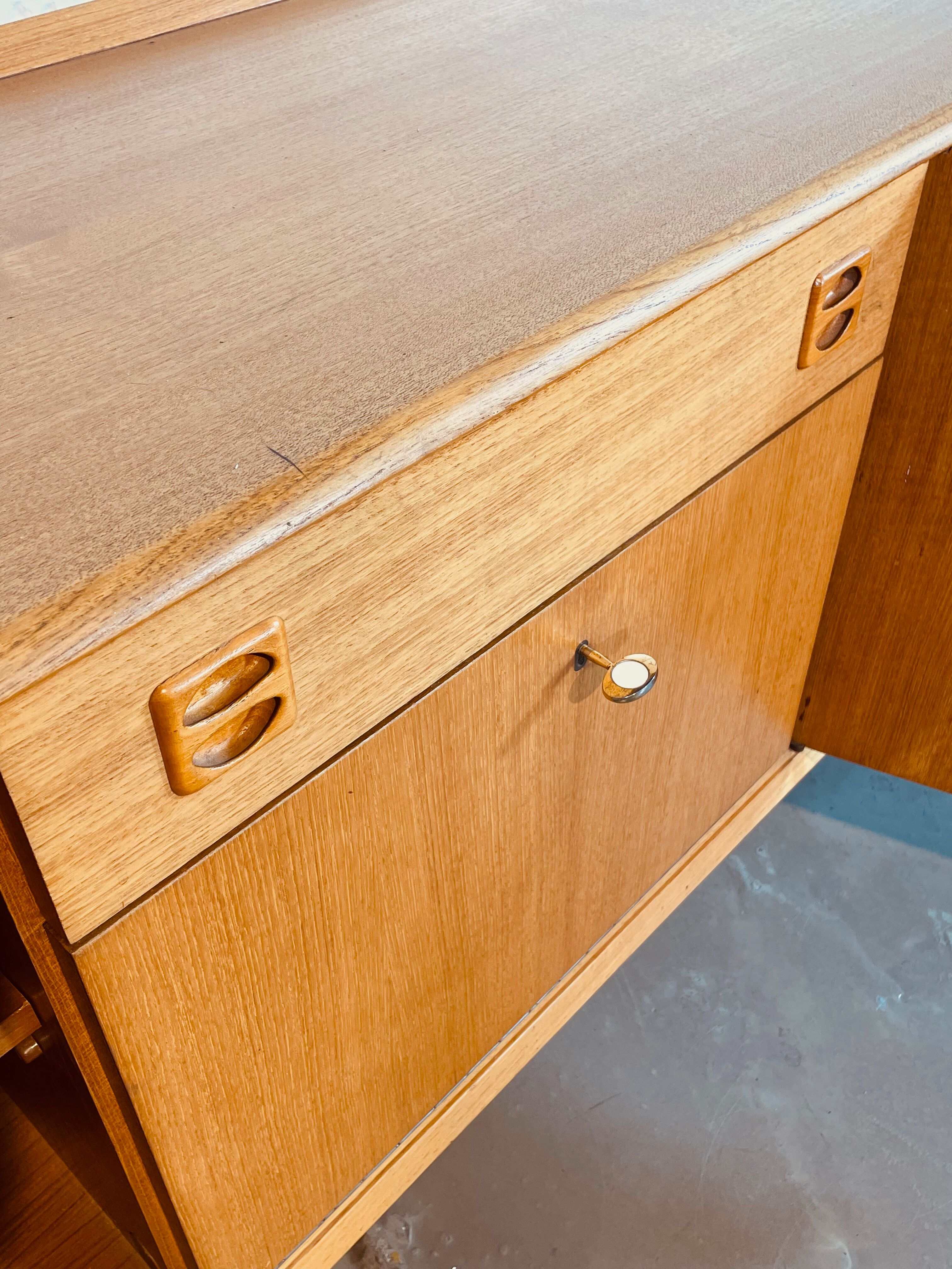Blond teak sideboard, Germany 1960's