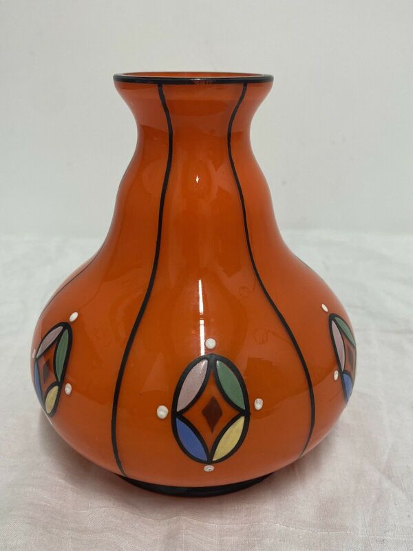 Vase Tango par Michael Powolny pour Loetz verre époque sécession année 1915