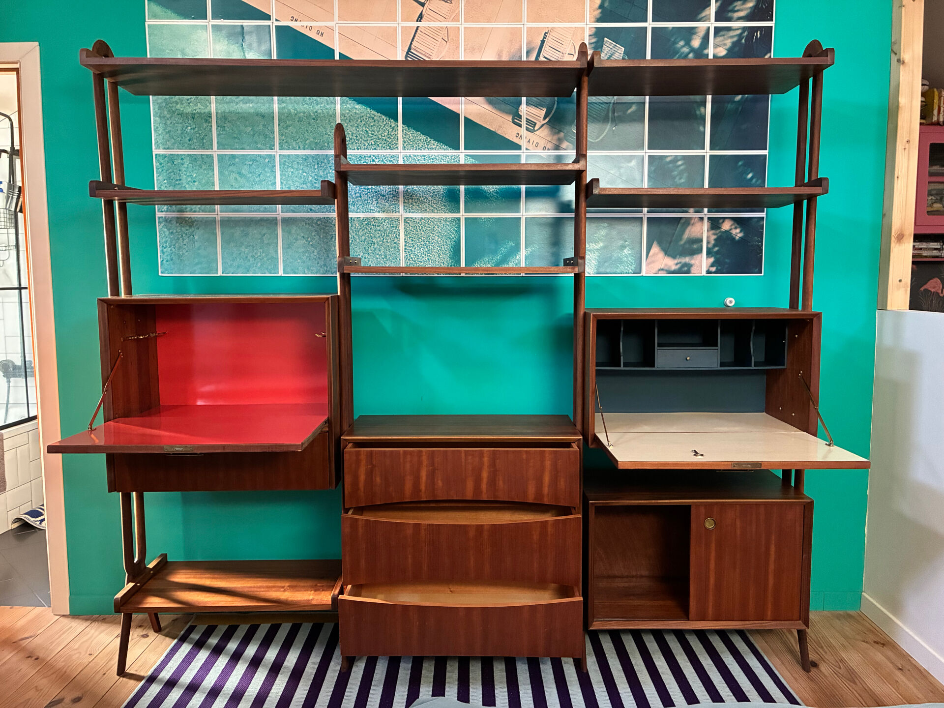 Bibliothèque Vintage Scandinave