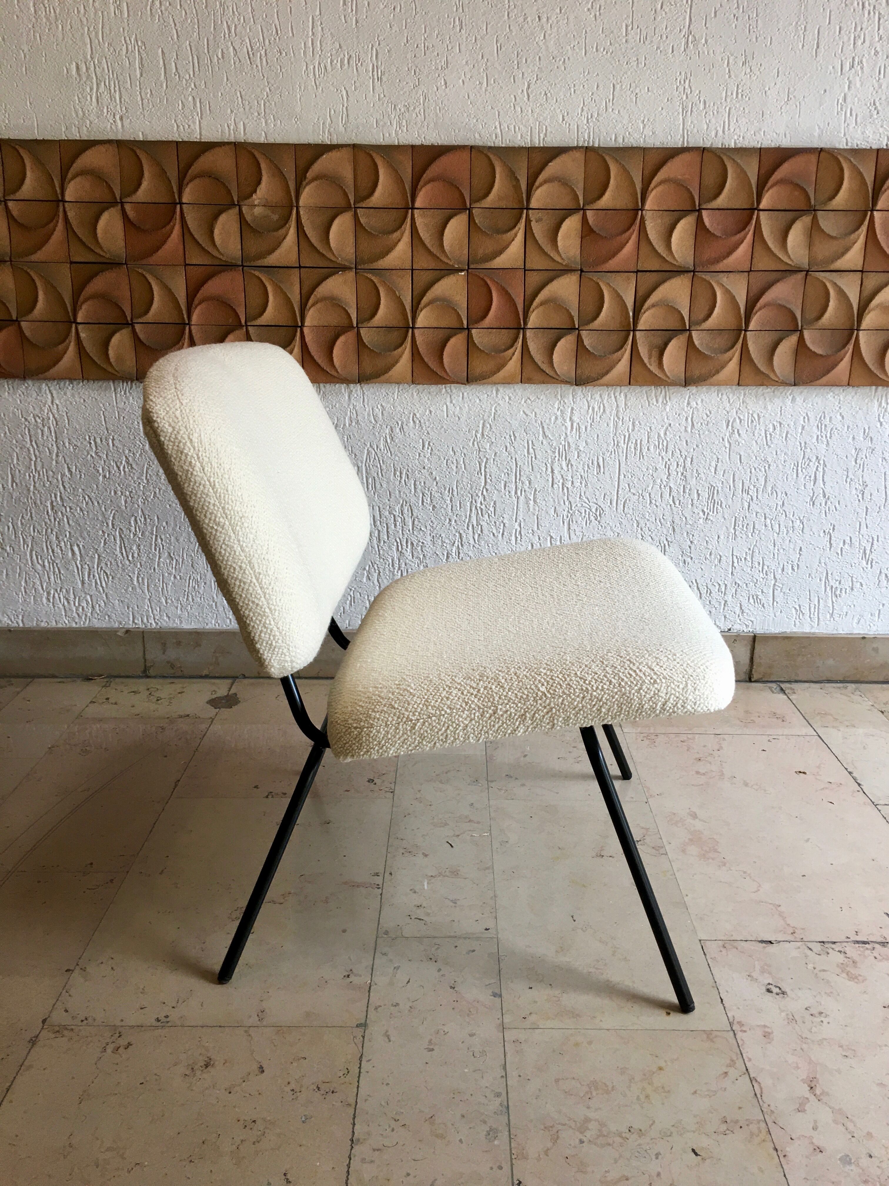 Pierre Paulin CM 190 heater for Thonet with Lelièvre fabric