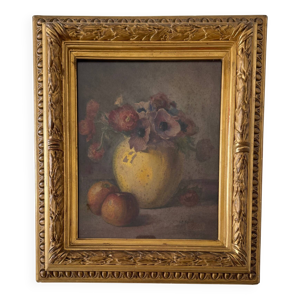 Aquarelle nature morte - bouquet fleurs