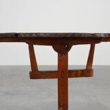 Antique oak Tilt top side table, France ca. 1800