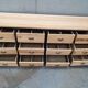 Old craft furniture with drawers façade and oak top