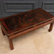 Chinese coffee table lacquer red background naturalistic décor twentieth
