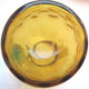 Pichet pot à eau George Sand art nouveau, verre ambre et anse bleue