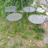 Four garden chairs