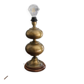 Vintage brass double globe lamp