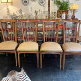 Suite de 4 chaises 1950
