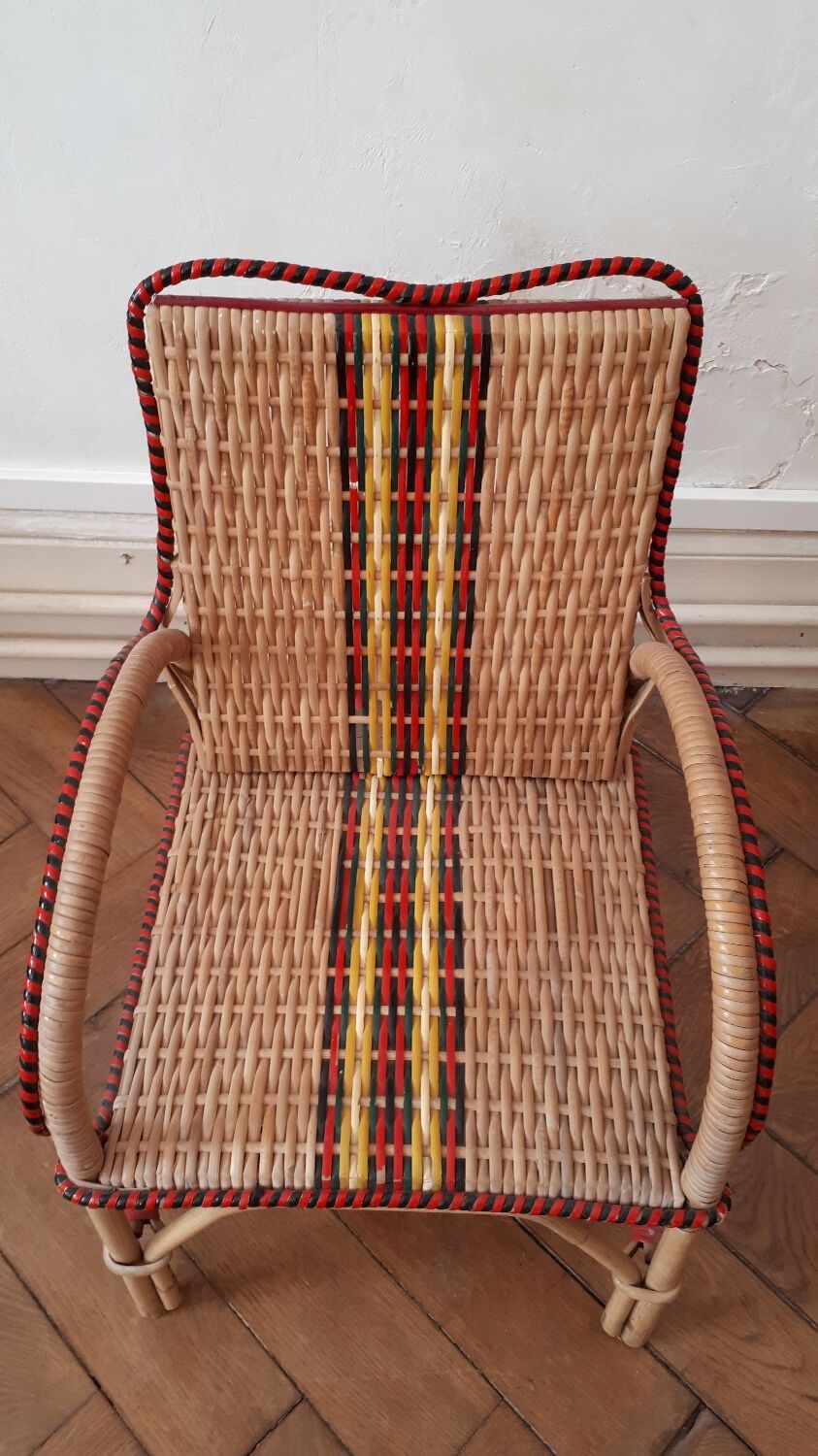 Rattan armchair for children
