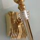 White / vintage perspex wall lamp 50s-60s