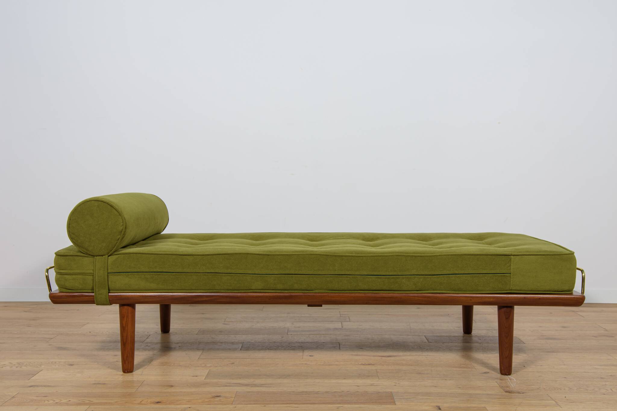 Modèle GE-19 de méridienne en teck, conçu par Hans J. Wegner pour Getama, Danemark, années 1950