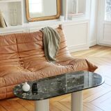 Green marble coffee table