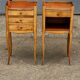 Pair of Louis XV style cherrywood bedside tables