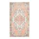 1970s Turkish Oushak Handmade Wool Cotton Orange Area Rug 121x220