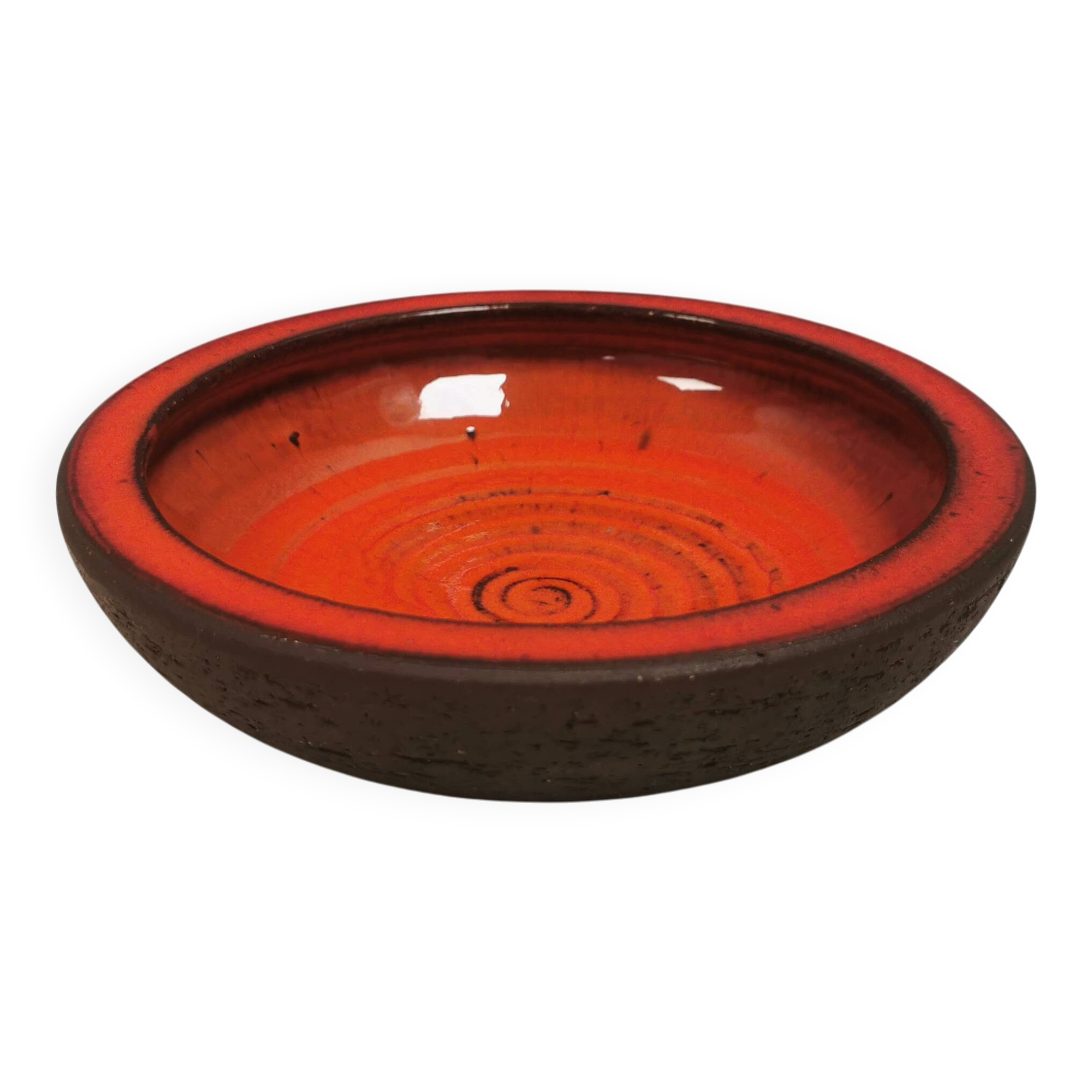 Ceramic bowl from Holbæk Ceramics Denmark, 1970s–1980s.