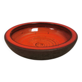 Ceramic bowl from Holbæk Ceramics Denmark, 1970s–1980s.