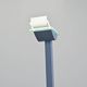 ID-S floor lamp in gray lacquered metal by Ettore Sottsass, Zumtobel, circa 1987