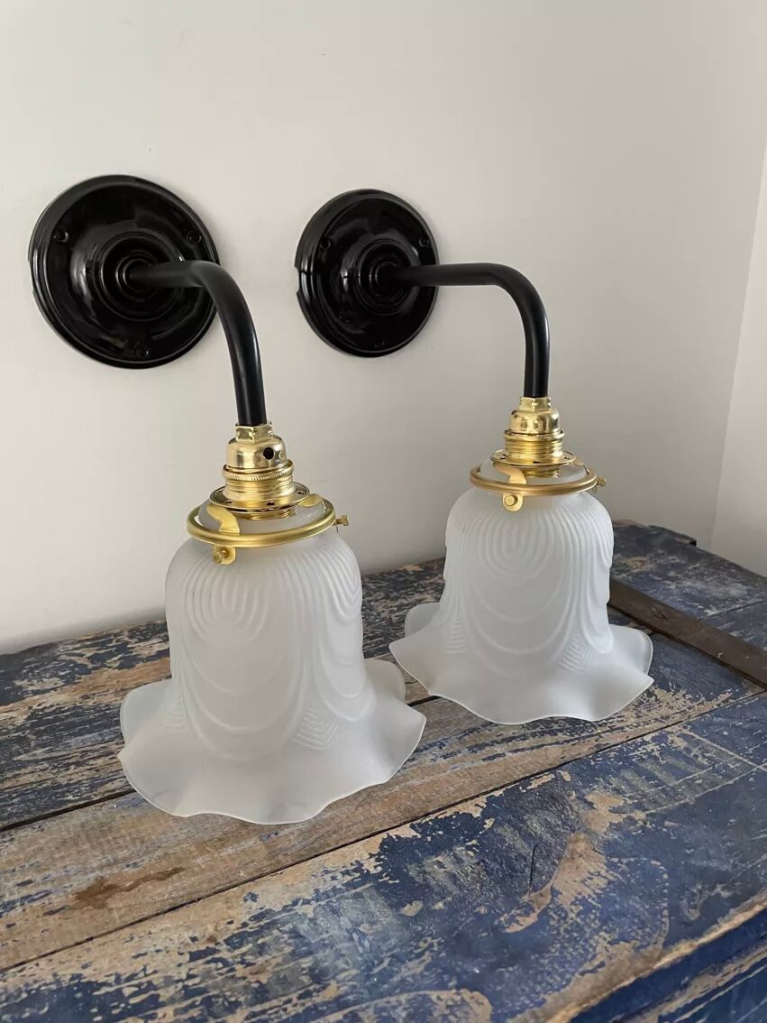 Pair of Art Deco wall lights