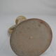 Old vintage stoneware candle holder