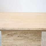 Travertine coffee table