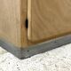 Buffet vintage 60's bois brut et formica bleu