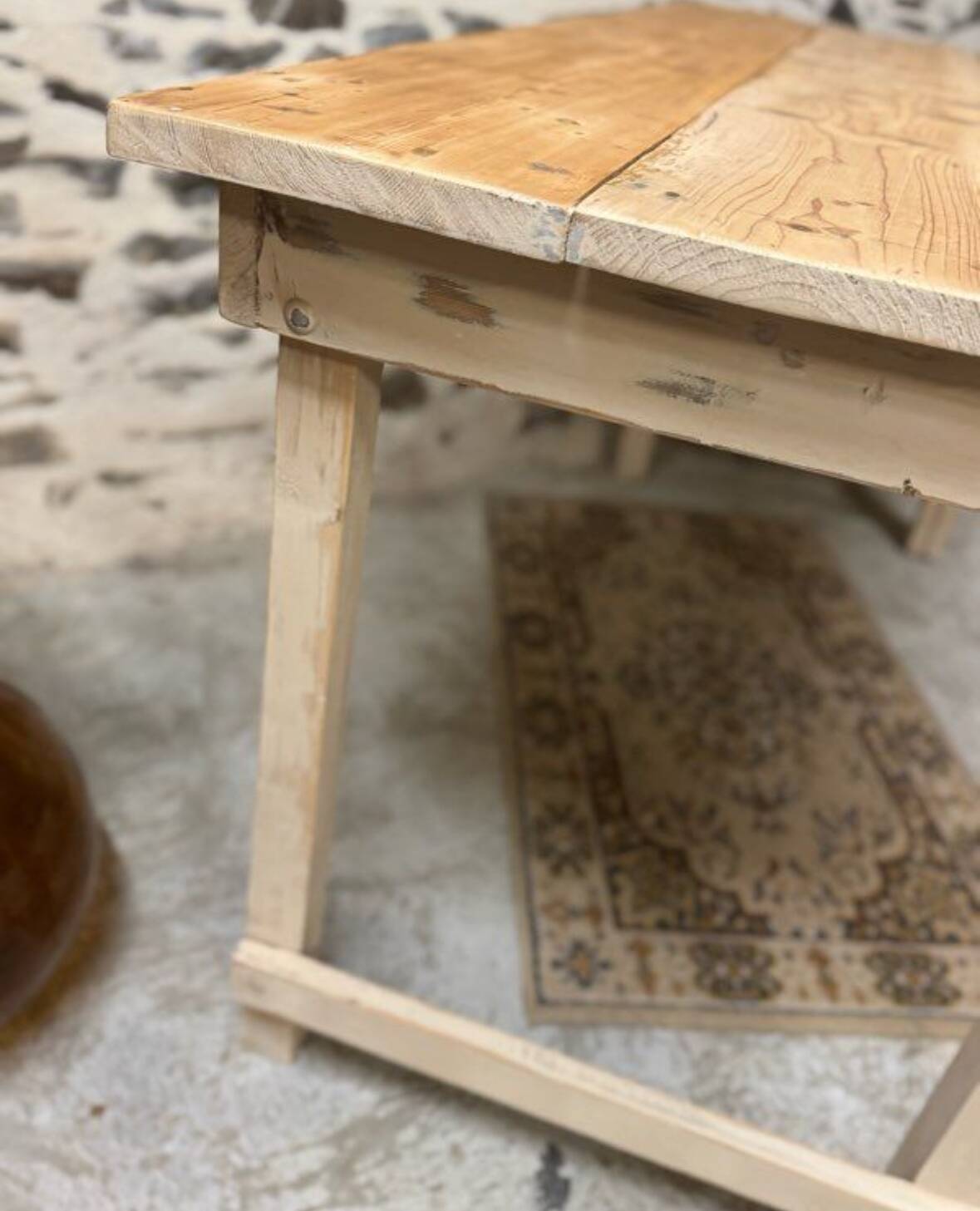 Rustic wooden table