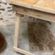Rustic wooden table
