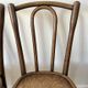 Set of 4 bistro chairs in curved wood of beech Luterma 30s