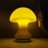 Vintage 80s glass table lamp