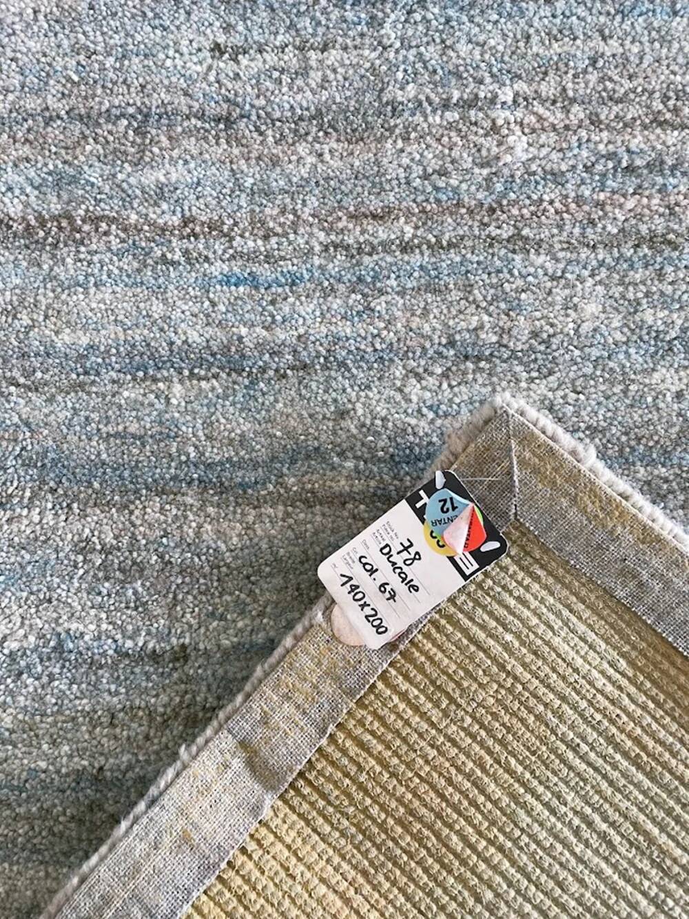 Hand-tufted wool rug Tisca Ducale 1980s France