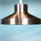 Vintage suspended lamp in aluminium from the 60s/70s, dining table lamp.