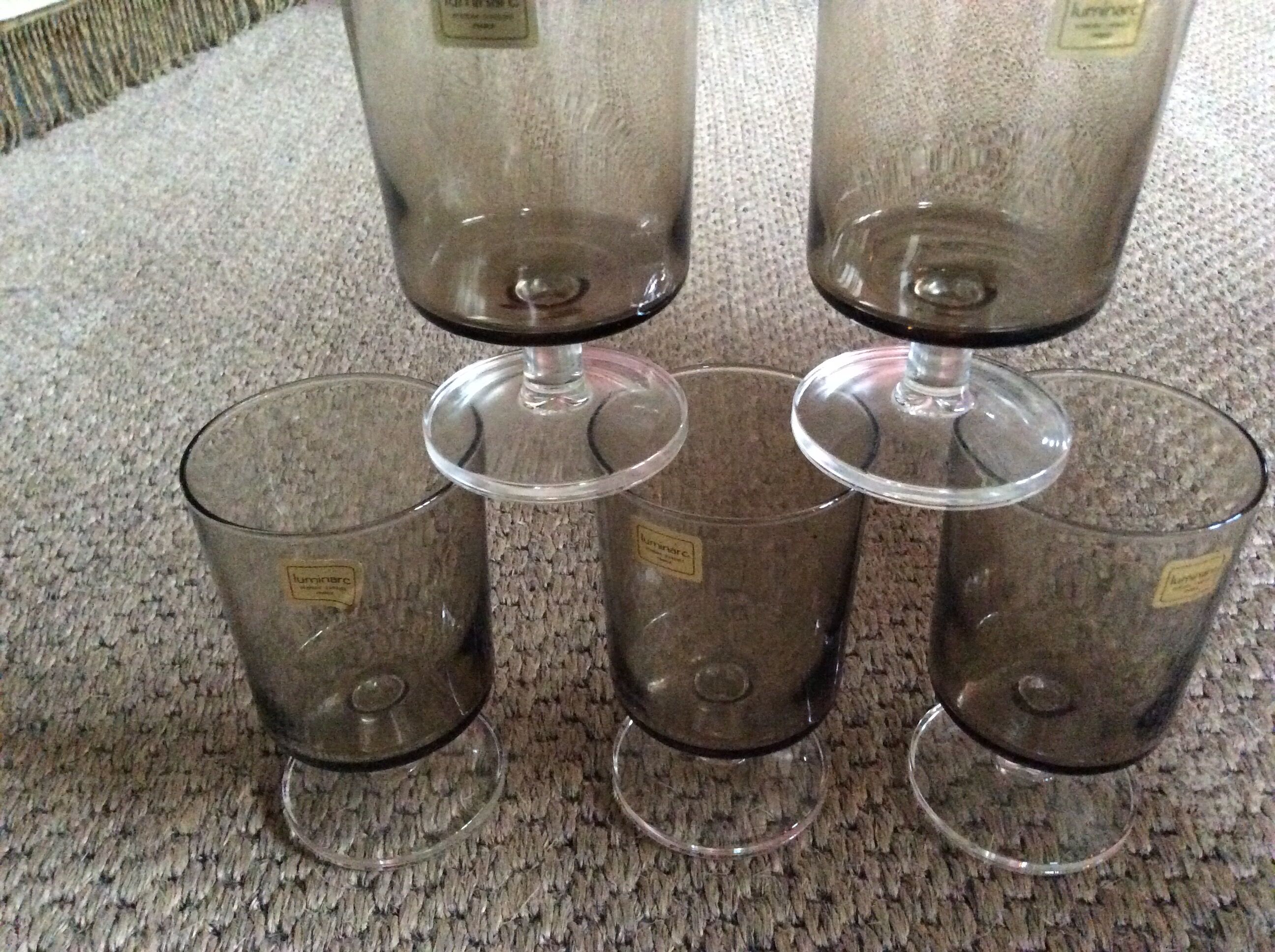Série de 6 verres à pied