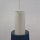 Old Danish design lamp in white/gray and blue colours - Denmark 60's