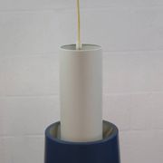 Old Danish design lamp in white/gray and blue colours - Denmark 60's