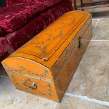 Painted wooden chest