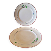 Round dishes Moulin des Loups Orchies, "Isabelle" service