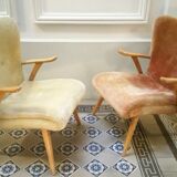 Lot of 2 Wing chairs chair Zig Zag