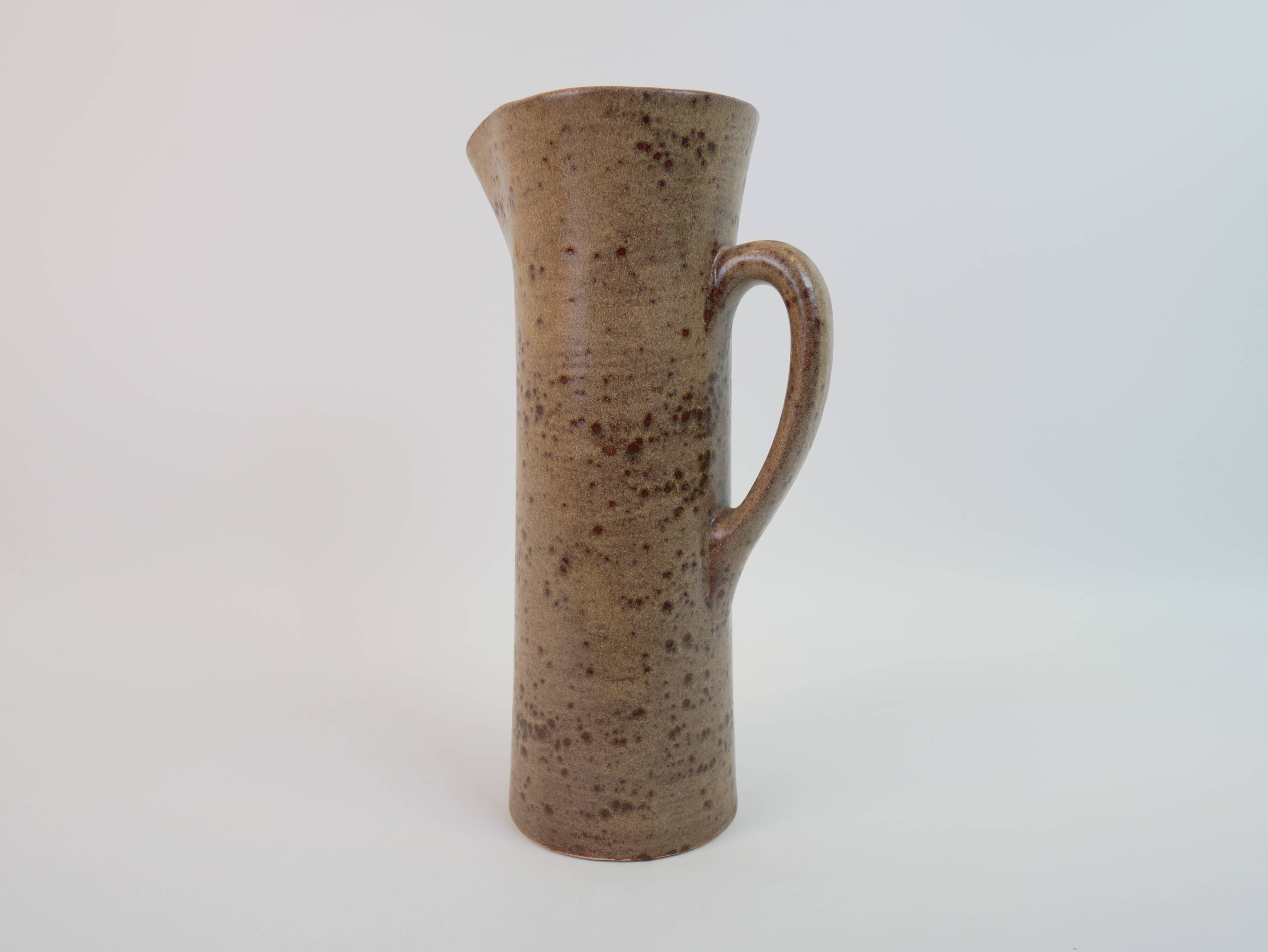 Large ceramic orangeade pitcher by Claude Paci