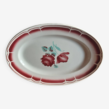 Large oval porcelain dish