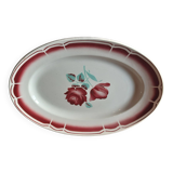 Grand plat ovale  porcelaine
