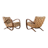 Set of Two Art Deco Armchairs by Jindřich Halabala, Model H269, 1930s