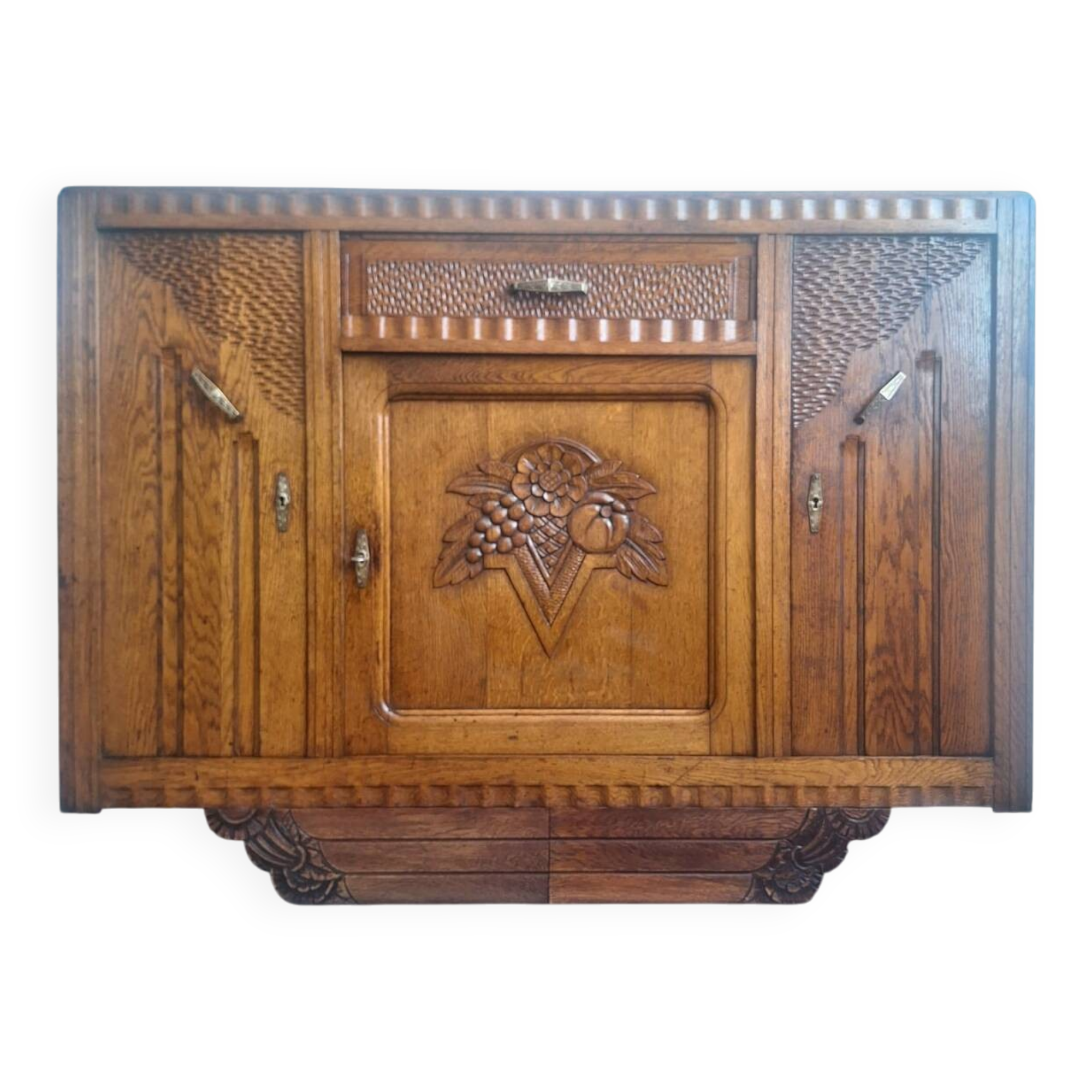 Art Deco sideboard with marble top, antique dresser