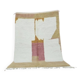 Large traditional Berber rug with colourful patterns, size 3/4 m.
