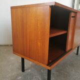 Buffet sliding teak doors by Gunther Renkel for Rego