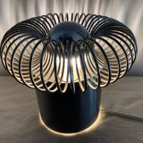 Spring Andrea Lazzari grey stainless spring lamp for Morosini 1970