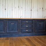 Low sideboard restored in the trade furniture style